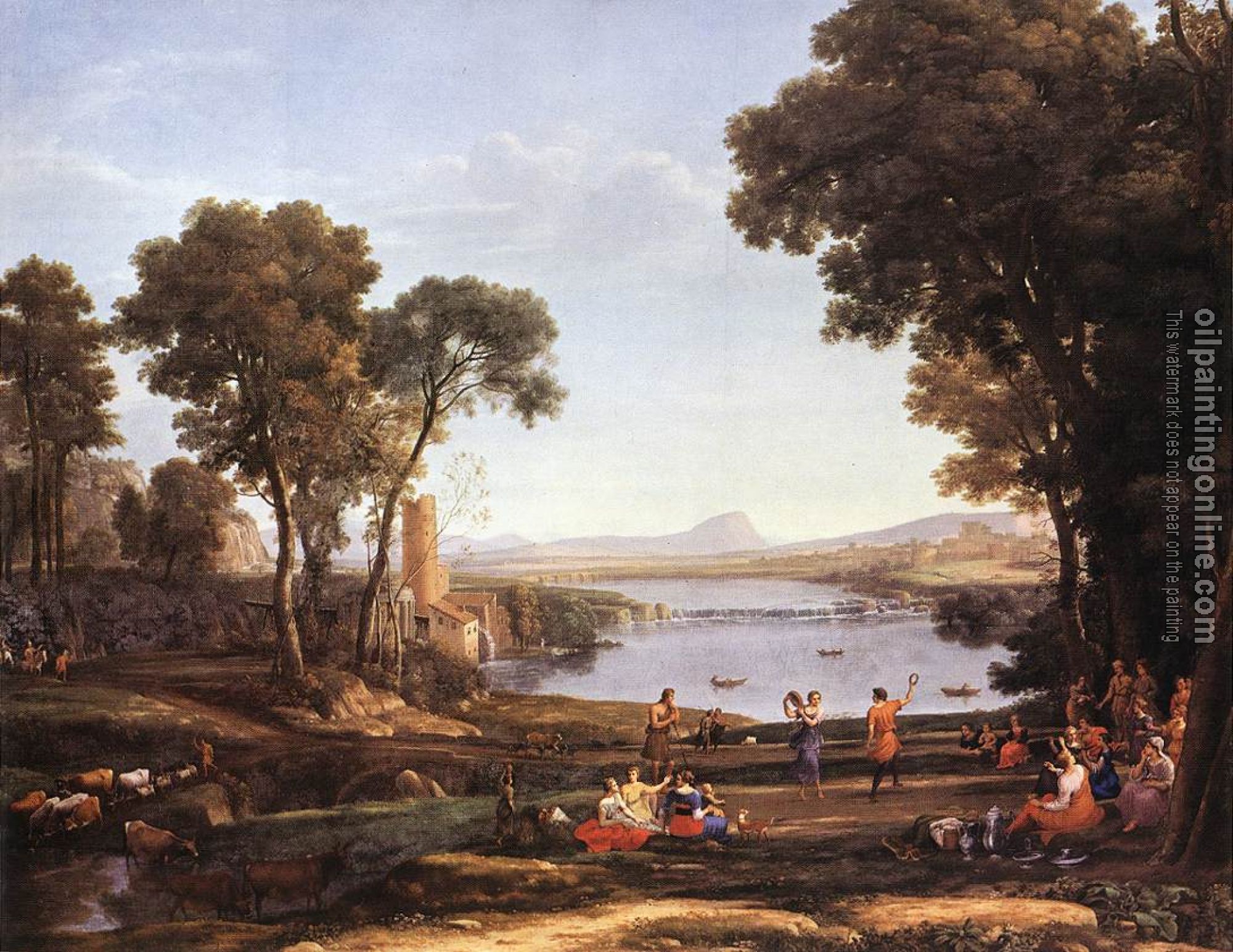 Lorrain, Claude - Landscape with Dancing Figures